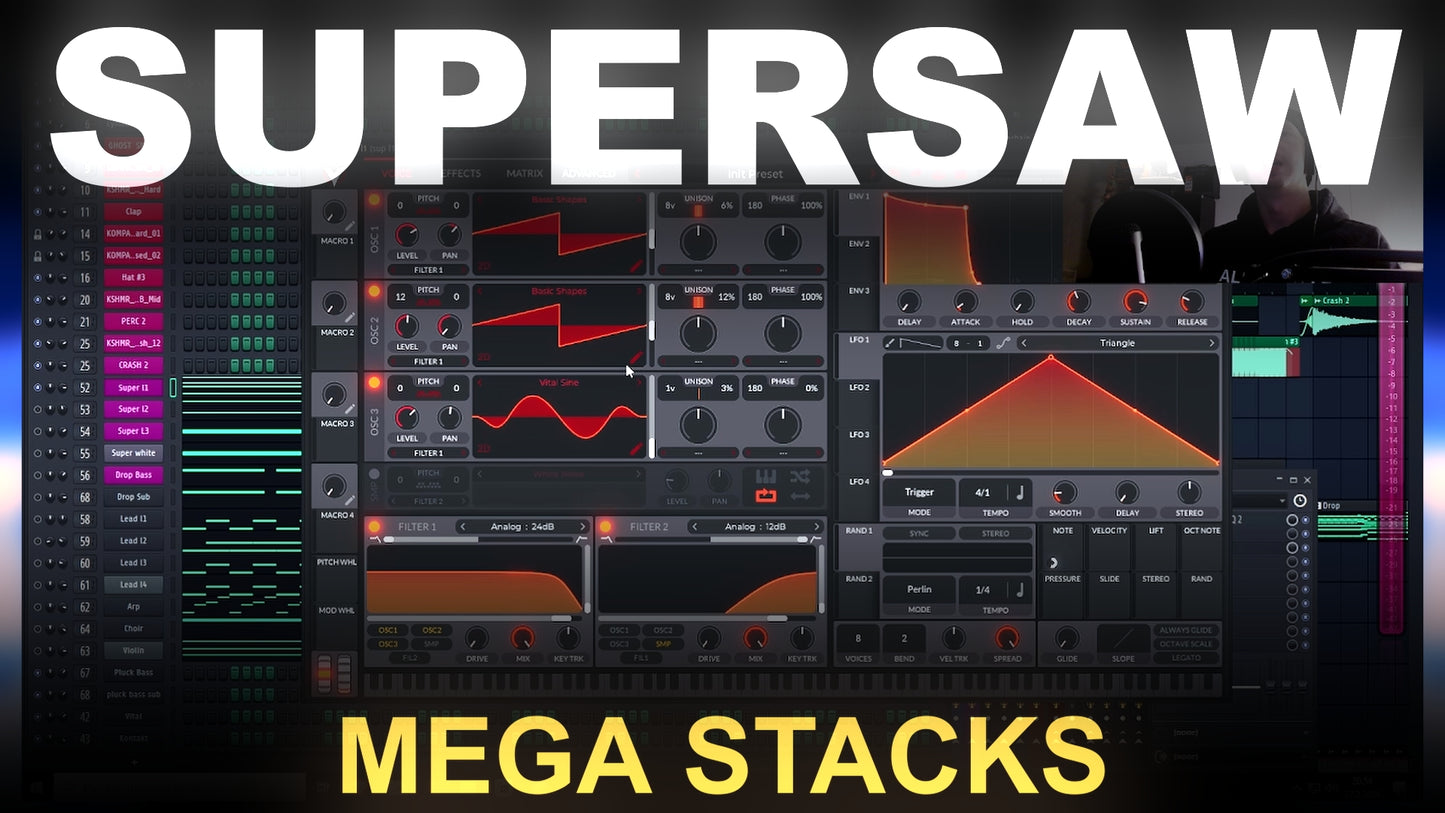 Huge Supersaw Drops Vital Presets (Free Download)