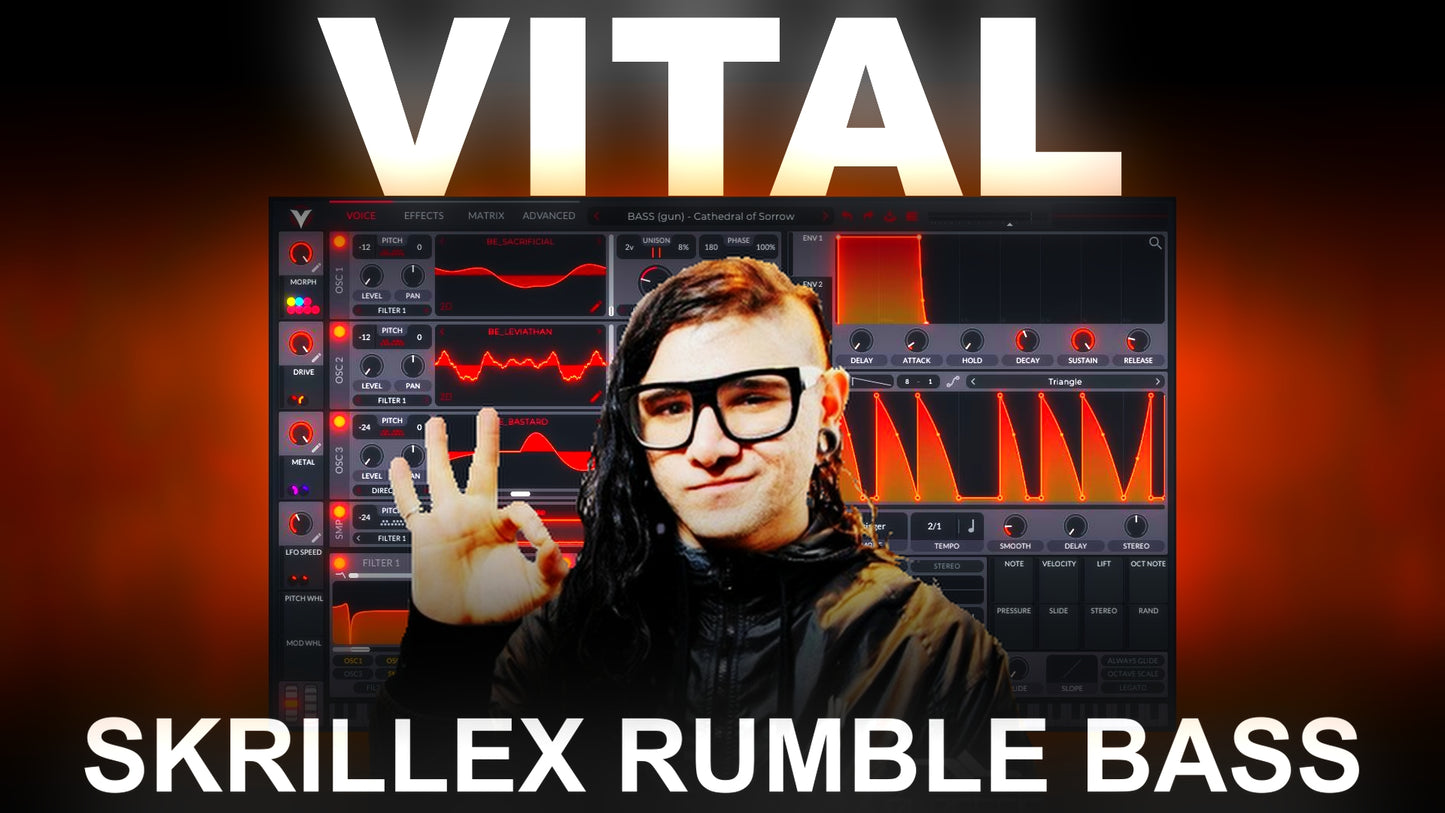 Skrillex Rumble Bass Vital Preset (Free Download)