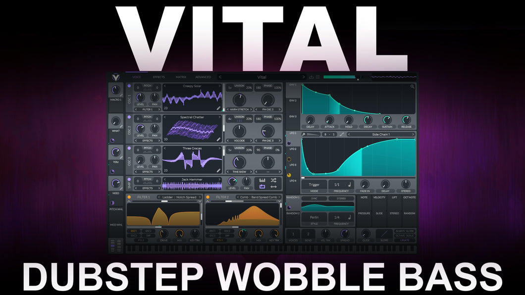 Vital DUBSTEP Wobble Bass Tutorial Preset & Wavetable [Alchemy Free Download]